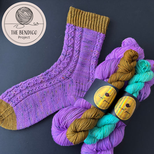 Sheep Show Socks Kit - The Bendigo Project 2026