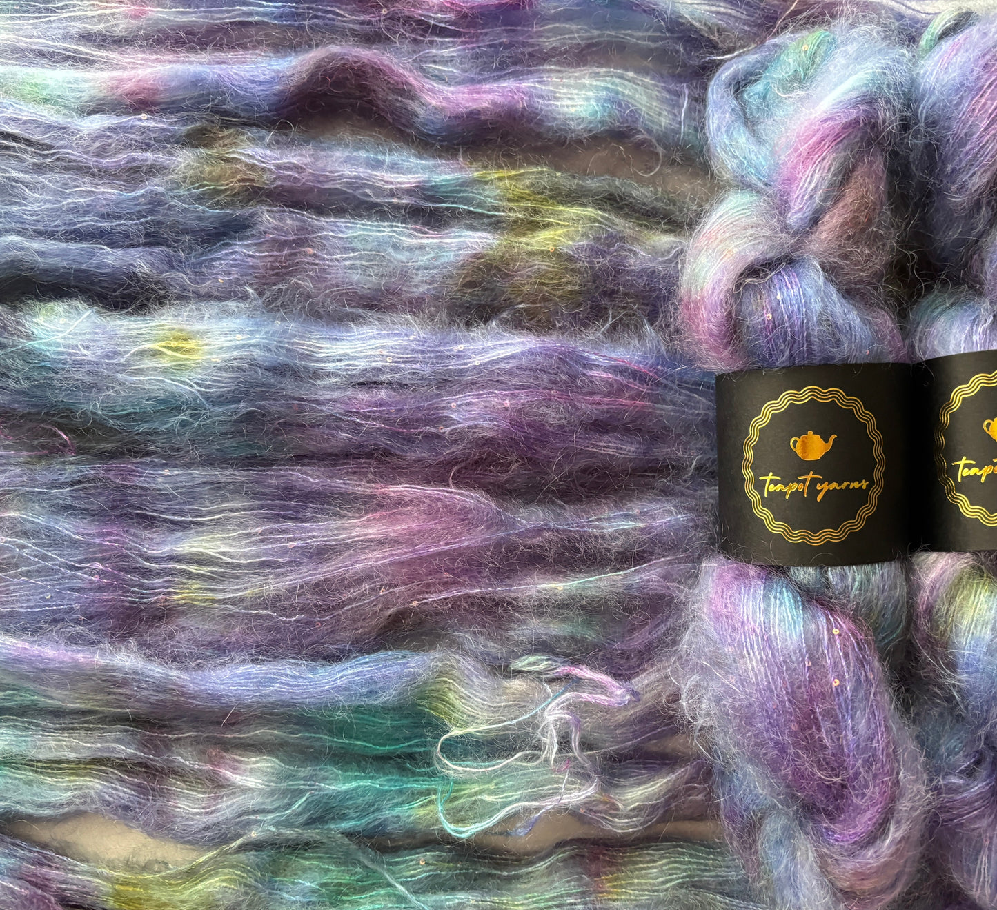 Mohair Silk Lace Sequins - Galaxy