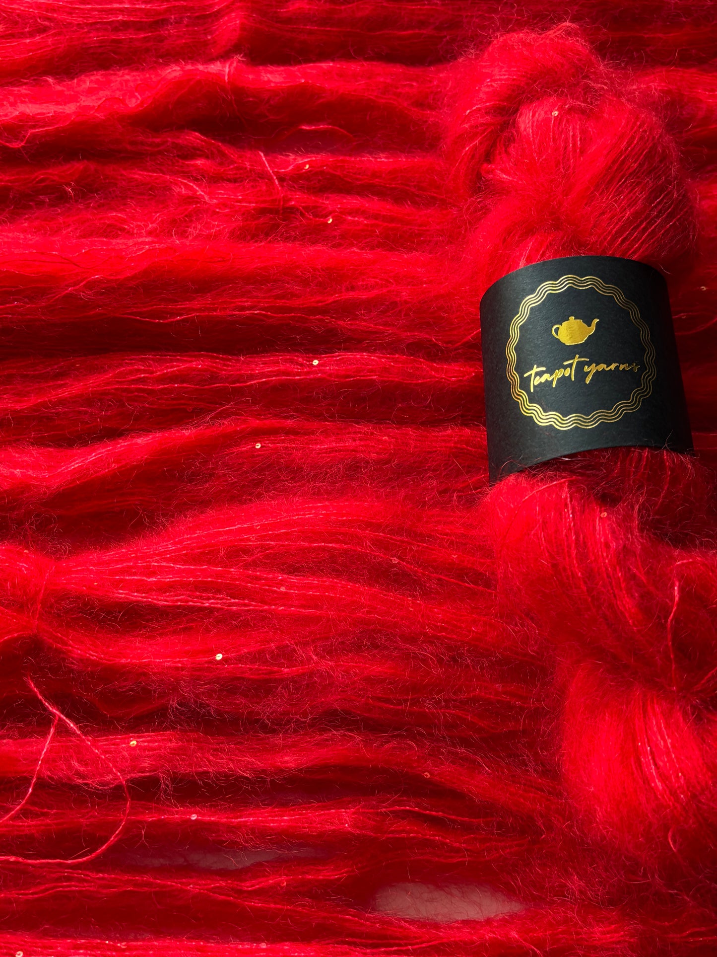 Mohair Silk Lace Sequins - Ruby Slippers