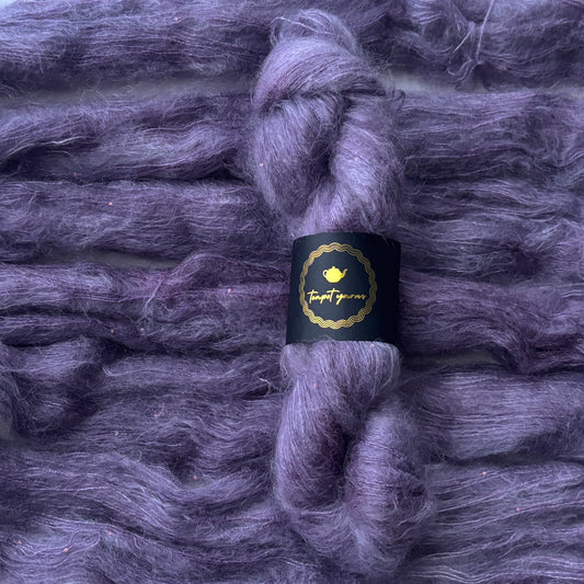 Mohair Silk Lace Sequins - Grape Jelly