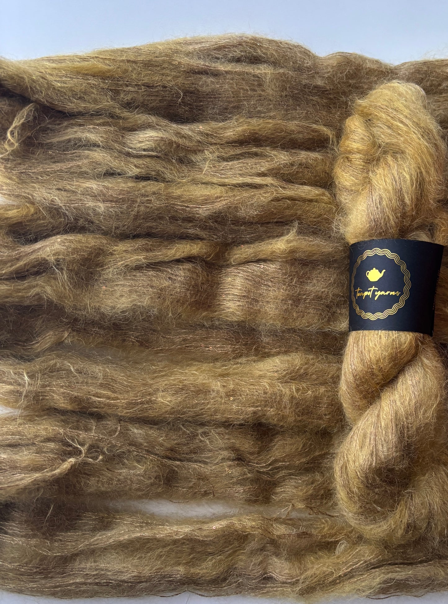 Mohair Silk Lace Sequins - Brass Monkey