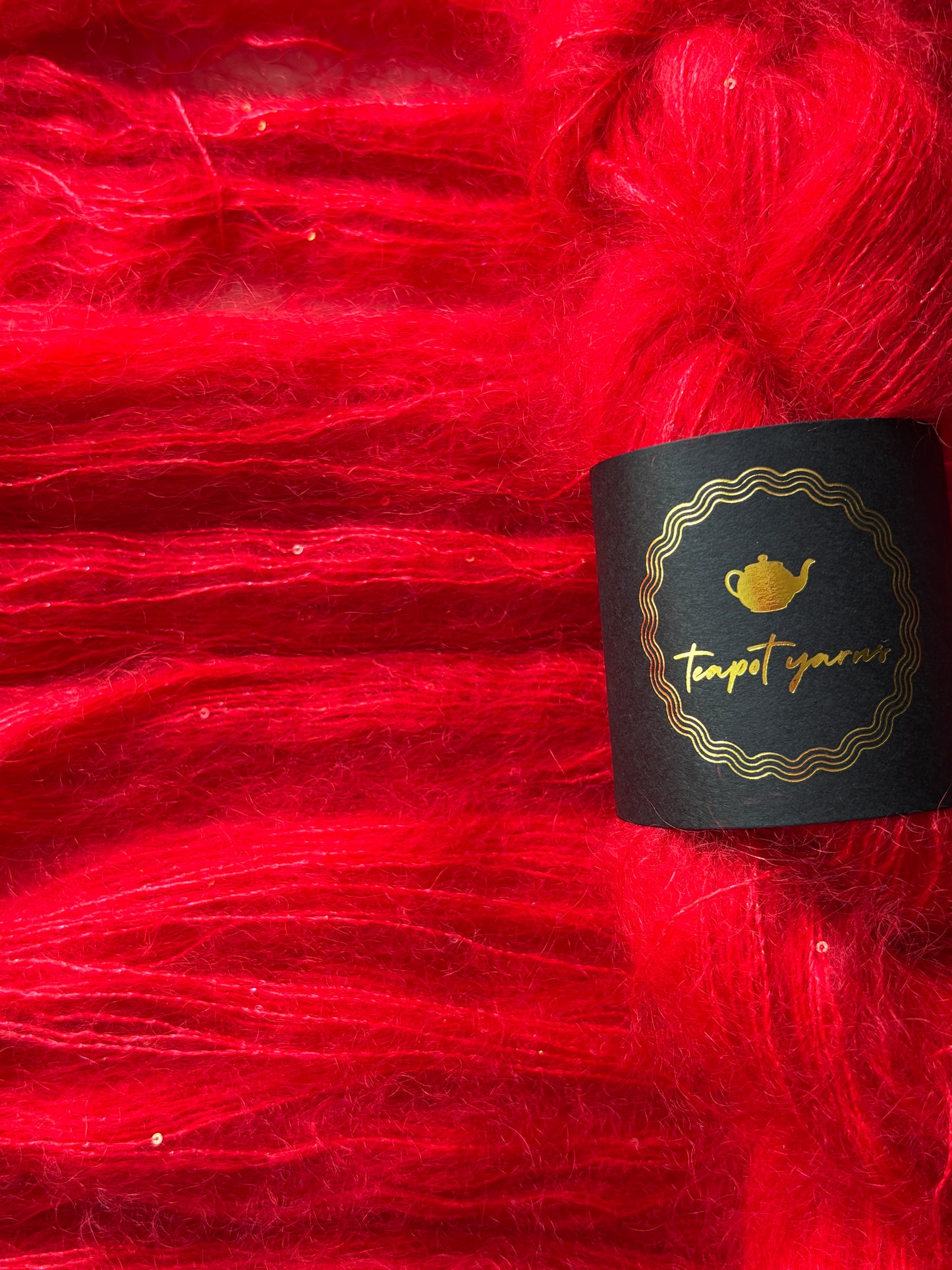 Mohair Silk Lace Sequins - Ruby Slippers