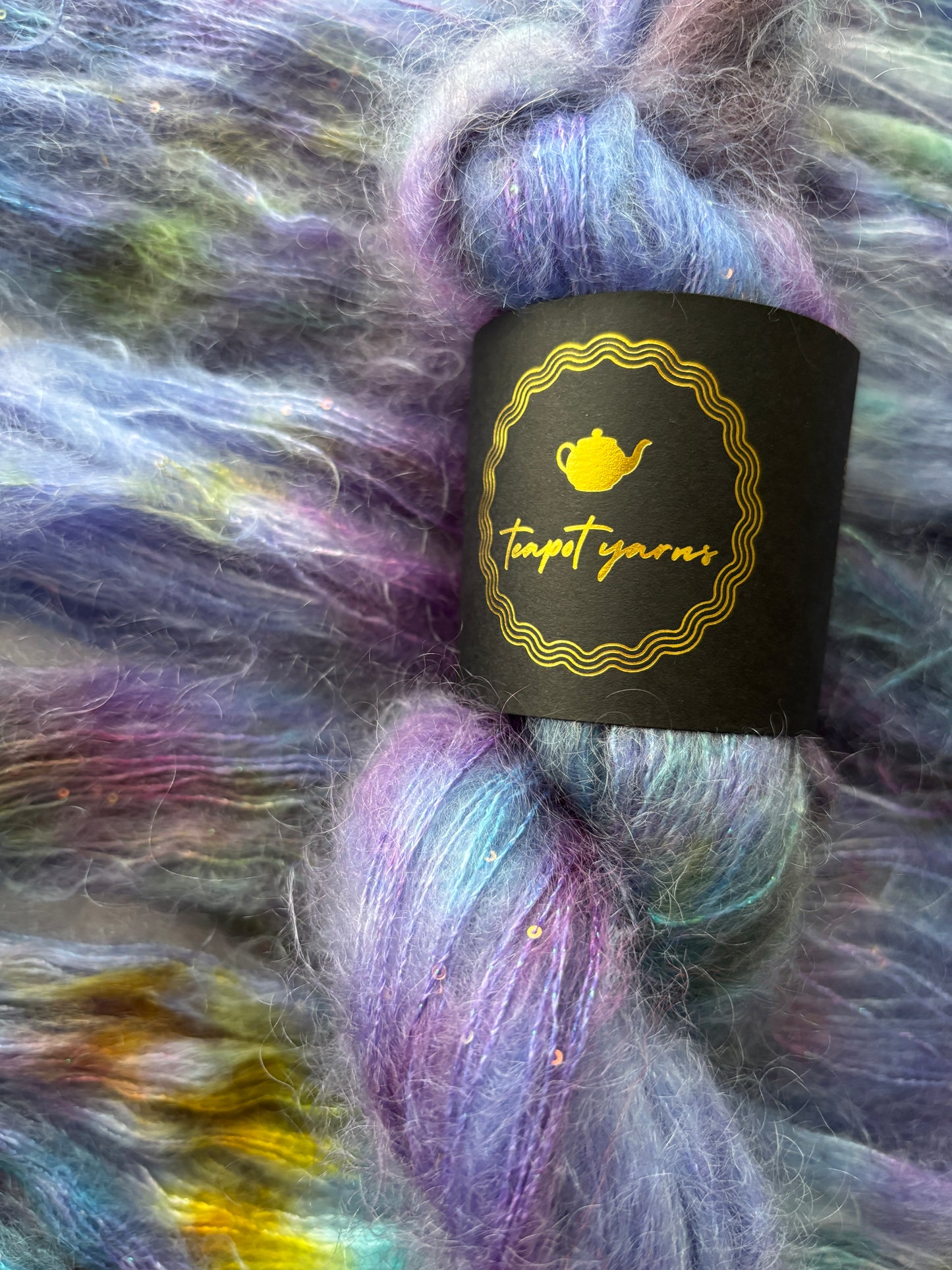 Mohair Silk Lace Sequins - Galaxy