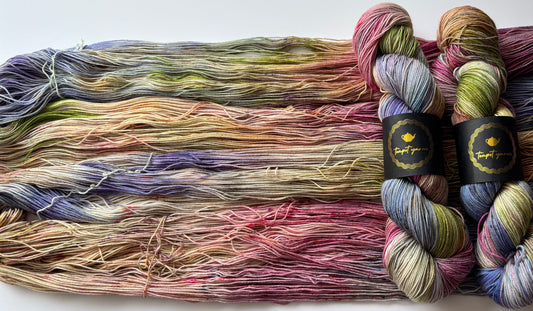 Merino 4ply Sock - Flower Garden