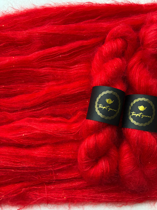 Mohair Silk Lace Sequins - Ruby Slippers