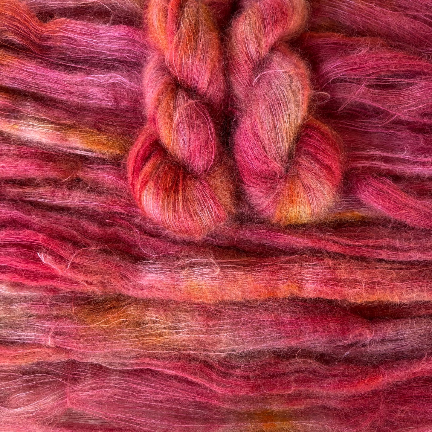 Mohair Silk Lace - Christmas Plum