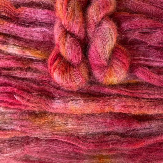 Mohair Silk Lace - Christmas Plum